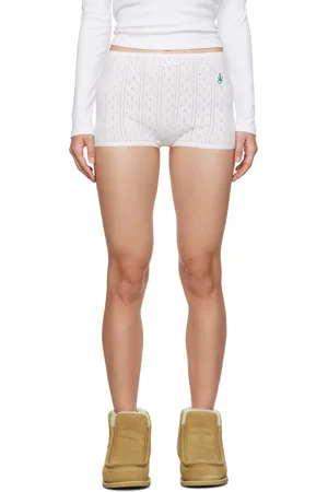 J.W.Anderson Short blanc en pointelle