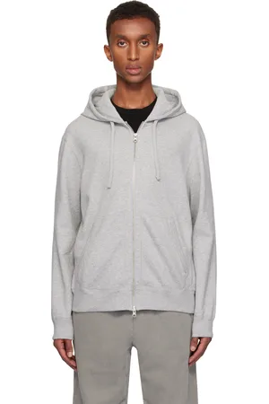 Reigning Champ Pull à capuche gris en jersey bouclette d