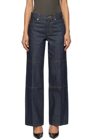 Helmut Lang Jean menuisier indigo à glissières