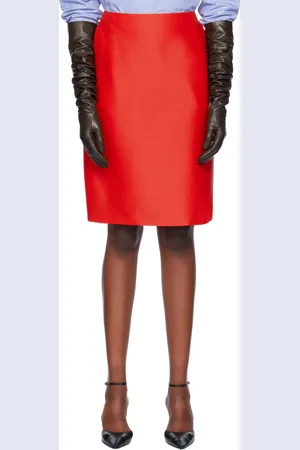 The Row Jupe midi Corinna rouge