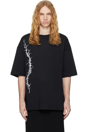 ANN DEMEULEMEESTER T-shirt décontracté Dieter noir à image imprimée