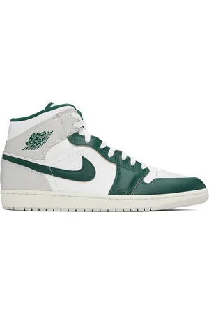 Nike Baskets mi-montantes Air Jordan 1 blanc et vert édition spéciale