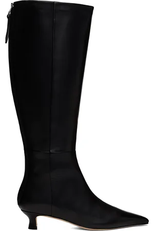 Aeyde Bottes hautes Zazie noires en cuir