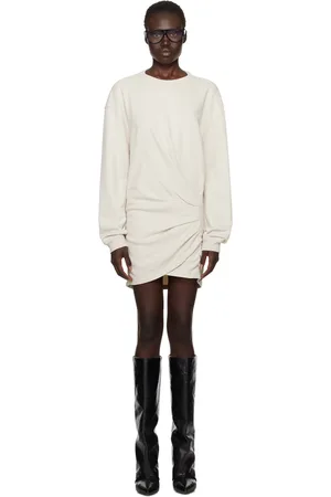 Isabel Marant Robe courte Pipper blanc cassé