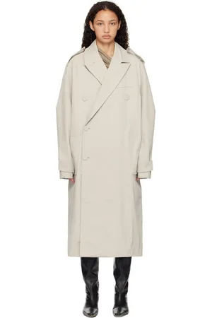 Entire Studios Trench taupe à double boutonnage