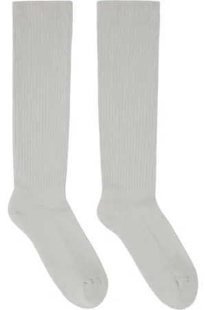 Rick Owens Chaussettes hauteur genou blanc cassé - Porterville