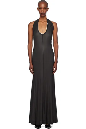 Helmut Lang Robe longue Dancer noire