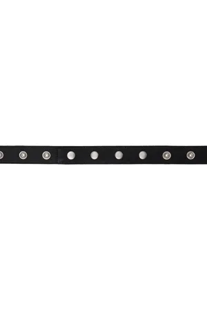 Rick Owens Ceinture noire à fermoirs à bouton-pression - Porterville