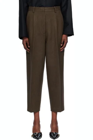 Helmut Lang Pantalon Zoot brun