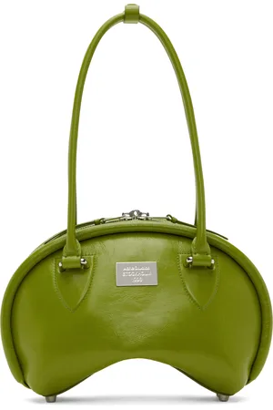Acne Studios Petit sac Bowlina vert exclusif à SSENSE