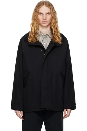 Kaptain Sunshine Manteau de style militaire court noir