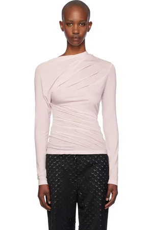 Helmut Lang T-shirt drapé rose