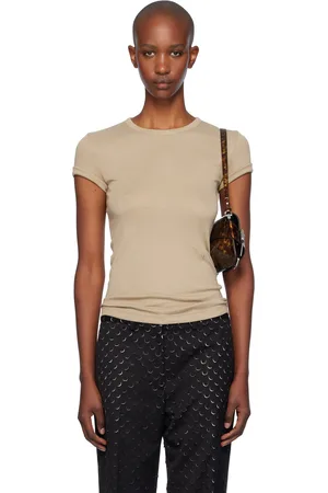 Helmut Lang T-shirt rétréci beige