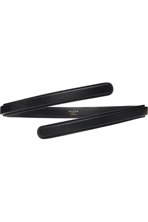 Alaïa Ceinture fine torsadée noire