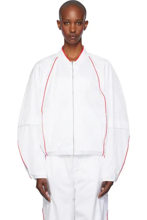 Jacquemus Blouson de survêtement blanc édition Nike - NRG