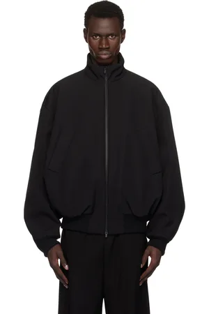 FEAR OF GOD Blouson aviateur noir en sergé épais emblématique