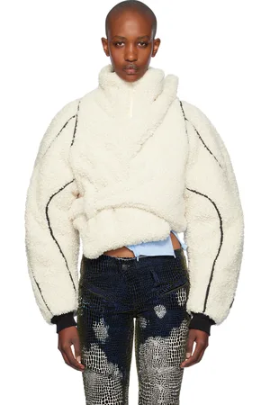 OTTOLINGER Blouson asymétrique blanc cassé en sherpa