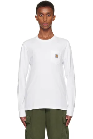 Carhartt T-shirt à manches longues blanc à poche
