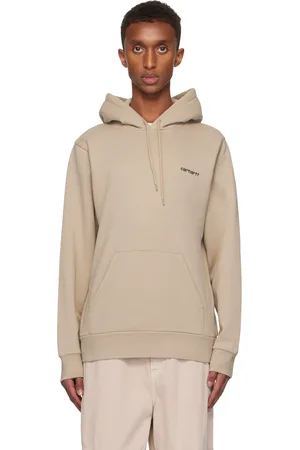 Carhartt Pull à capuche beige à logo Script brodé