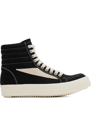Rick Owens Baskets montantes rétro noires - Porterville