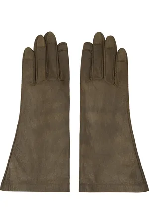 Rick Owens Gants courts kaki - Porterville