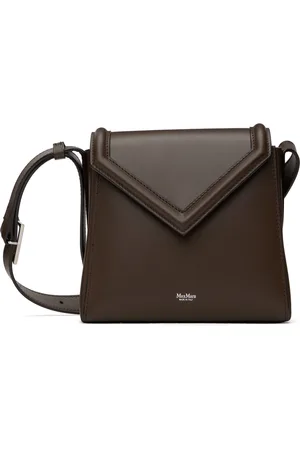 Max Mara Sac brun à logo