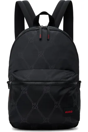 HUGO BOSS Sac à dos noir à motif à logos