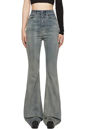 Rick Owens Jean semi-évasé Bolan bleu - Porterville