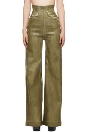 Rick Owens Jean Cooper vert - Porterville Dirt