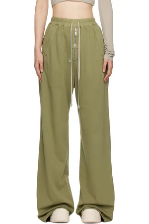 Rick Owens Pantalon de détente Geth vert à glissière Bela - Porterville