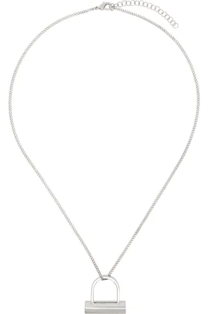 Maison Margiela Collier argenté à pendentif de boulon