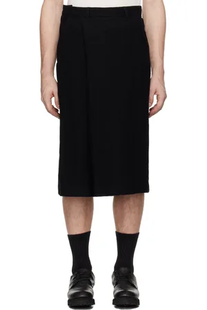 JULIUS Pantalon façon costume de style jupe noir