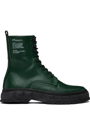 VIRON Bottes 1992 vertes en cuir synthétique AppleSkin™
