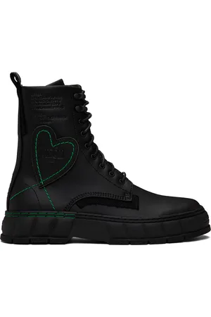 VIRON Bottes 1992 noires en polymère à base d