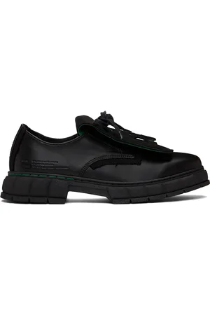 VIRON Derbys Uncover noirs en cuir synthétique AppleSkin™