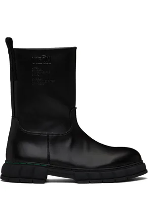 VIRON Bottes Courage noires en cuir synthétique AppleSkin™
