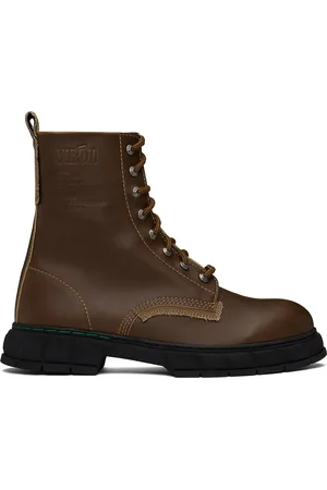 VIRON Bottes 1970 brunes en polymère à base d