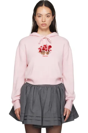 Shushu/Tong Pull à capuche rose à appliqué floral
