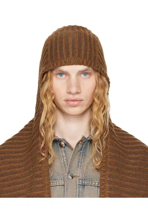 ECKHAUS LATTA Écharpe-tube Poet brune à bonnet