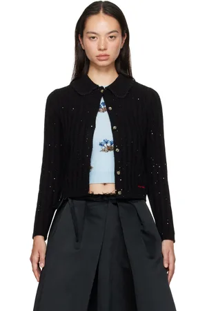 Shushu/Tong Cardigan noir à paillettes