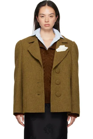 Shushu/Tong Veston surdimensionné brun