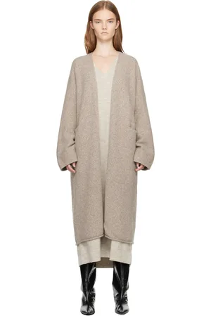 Lauren Manoogian Cardigan long beige à avant ouvert
