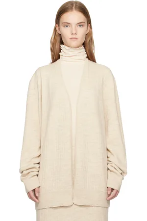 Lauren Manoogian Cardigan beige en tricot côtelé texturé