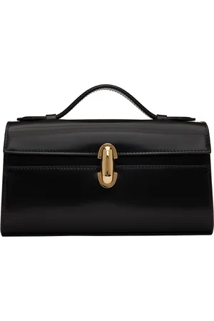 SAVETTE Sac de style pochette noir à fermoir Symmetry