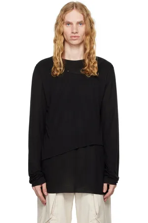 CARNET-ARCHIVE T-shirt à manches longues étagé noir