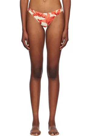 Miaou Culotte de bikini Luz beige et rouge