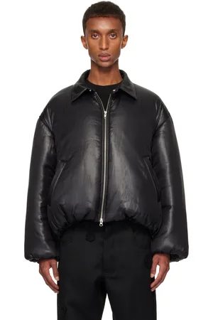 SONG FOR THE MUTE Blouson noir rembourré en duvet