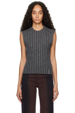 ECKHAUS LATTA Gilet gris à rayures Keyboard