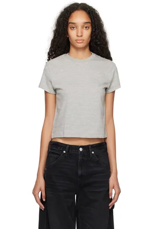 RE/DONE T-shirt droit 1950s gris édition Hanes