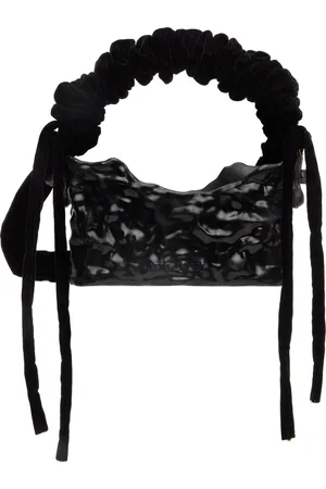 OTTOLINGER Sac baguette noir à effet céramique emblématique exclusif à SSENSE